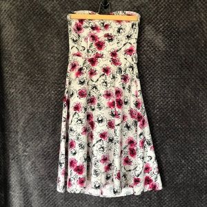 Rockabilly Pin-up Strapless Floral Dress from H&M